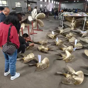 Marine Propeller Customized Bronze CU3 4 Blades 46inch Marine Propeller For Fishing Boat Propulsion System