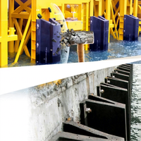 Fenders en caoutchouc vulcanisé en forme de V de qualité industrielle à haute résilience pour la protection des quais maritimes