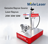 Machine de marquage laser à fibre Raycus JPT 20W 30W 50W à refroidissement par air pour gravure de logos métalliques, directement de l'usine