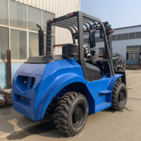 Chariot élévateur tout-terrain diesel 4x4 de 3500 kg, 5000 kg, 3 tonnes, 5 tonnes, pour chantier de construction, usage intensif