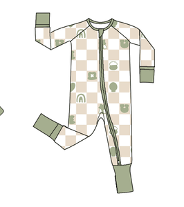 Qingli OEM <strong>St</strong> <strong>Patrick</strong> Kids <strong>Clothing</strong> Bamboo Peplum and Leggings Baby Girl Set - Product Image 3