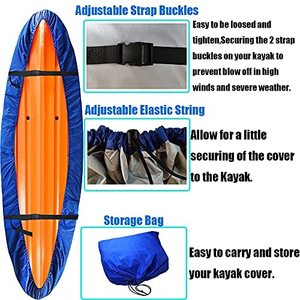 Couverture <span class=keywords><strong>de</strong></span> <span class=keywords><strong>cockpit</strong></span> <span class=keywords><strong>de</strong></span> kayak à quantité minimale <span class=keywords><strong>de</strong></span> commande basse Couverture <span class=keywords><strong>de</strong></span> <span class=keywords><strong>bateau</strong></span> étanche avec sangles réglables - Product Image 4