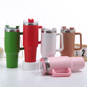 Gobelet isotherme à double paroi en acier inoxydable 18/8 de 40 oz avec poignée, performance thermique de 12 à 24 heures, vente en gros depuis l'entrepôt américain - Product Image 4