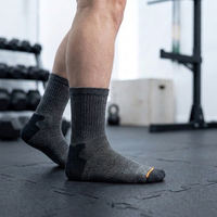 Chaussettes de sport en coton biologique personnalisées pour hommes, respirantes et rembourrées, pour le cyclisme, la course à pied, la gym, le football