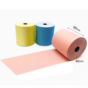 Wholesale Custom Color Thermal <strong>Paper</strong> <strong>Rolls</strong>, Yellow Pink <strong>Blue</strong> Thermal Receipt <strong>Paper</strong> for POS Printer, Market Label <strong>Paper</strong> - Product Image 3