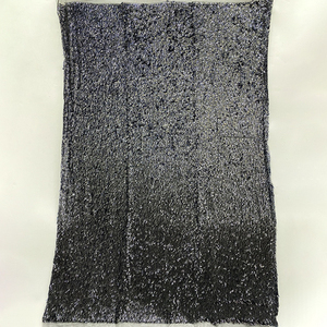 Căng Lưới Xoài Lõm Sequins Thêu Vải Thời Trang Womens Dresses Áo Túi Mũ Chắp Vá Chất Liệu - Product Image 3