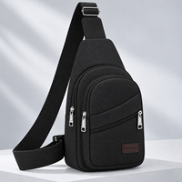 Sac bandoulière léger et portable pour homme, imperméable, durable, avec fermeture éclair, en polyester, pour la marche, la course, mode décontractée