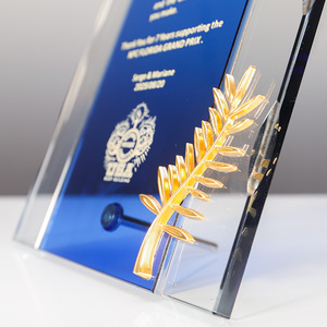 โรงงานขายส่งแผ่นรางวัลแก้ว K9 แบบกำหนดเอง แผ่นแก้วใส - Product Image 3