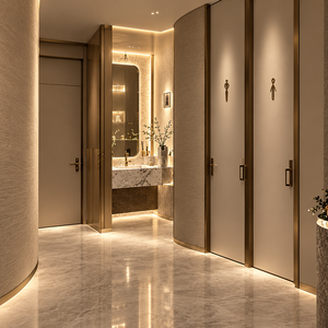 Vitrine à bijoux moderne et élégante avec éclairage LED, design durable et écologique pour la décoration intérieure de restaurant - Product Image 3