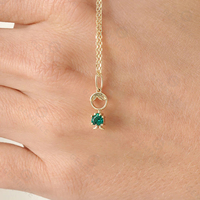Ensemble de breloques Gemnel pour garçon et fille, pendentifs avec pierre en zircon en forme de cœur, souvenir précieux pour mère, pendentif en argent 925