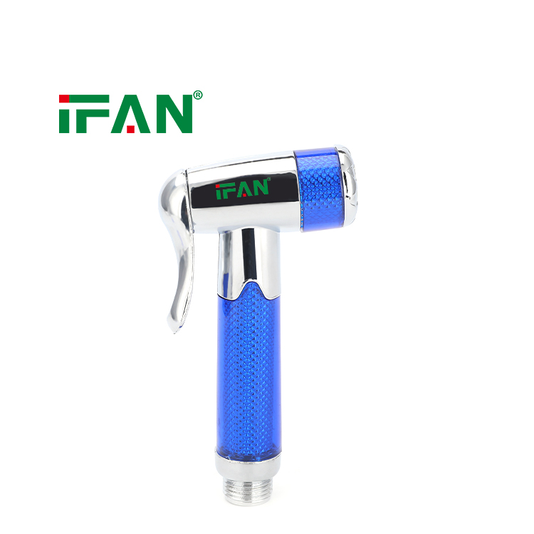 Tête de pulvérisateur de bidet bleue, 5 jets