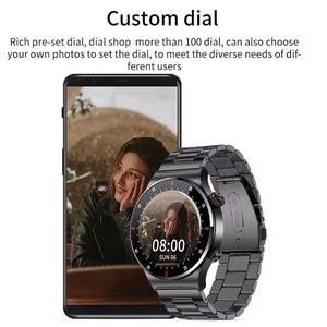 Montre connectée BT Call Smart Watch pour hommes, bracelet sport, NFC, étanche, grand écran, compatible avec les applications, SmartWatches - Product Image 2