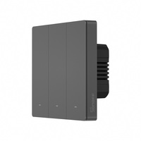 Interrupteur Mural Connecté SONOFF M5 SwitchMan Type 86 1/2/3 Gang Bouton Poussoir Compatible Ewelink App Matter WiFi pour Maison Intelligente (UE/Royaume-Uni)