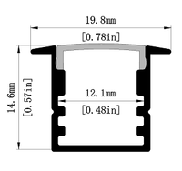 Profilé en aluminium 6063-T5 pour bandes LED, décorations, service de découpe LS-139