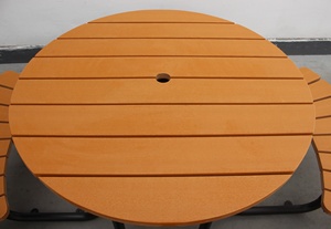 Bên ngoài quán cà phê Bàn và ghế đường phố và công viên đồ nội thất ngoài trời bàn tròn bằng gỗ Dã Ngoại bàn băng ghế - Product Image 3