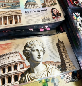 Pegatinas de Transferencia Térmica DTF con Diseños de Lugares Emblemáticos Europeos Vintage, Coliseo, Big Ben, para Impresión en Camisetas y Ropa, Lavables - Product Image 2