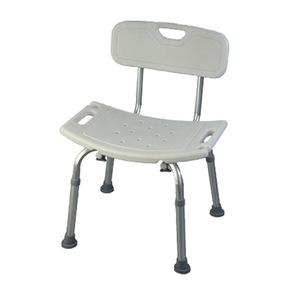 Shower Chair Aluminum Alloy Height Adjustable With U-Shaped Opening <b>For</b> <b>Bathroom</b> Safety - Product Image 4