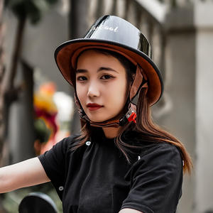 <span class=keywords><strong>Casque</strong></span> Demi-Visage Vintage Rétro Inspiré du Chapeau de Cowboy Approuvé par le DOT <span class=keywords><strong>pour</strong></span> Accessoires de <span class=keywords><strong>Moto</strong></span> <span class=keywords><strong>Harley</strong></span> <span class=keywords><strong>Davidson</strong></span> - Product Image 3