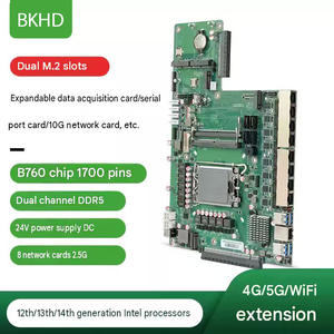 Placa Base Industrial BKHD B760 Intel 13ª/14ª Gen LGA1700 8LAN 2.5G DDR5 NVMe 4G 5G - Product Image 1
