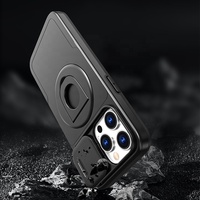 Étui magnétique à anneau de rotation pour iPhone 17 16 15 Pro Max 14 13 12 11 étui de support avec protection de fenêtre poussoir d'objectif