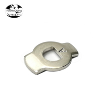 Rondelle à double trou en acier, laiton, bronze ou aluminium, sur mesure, avec finition zinguée ou naturelle