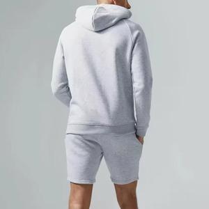 Fashionable Casual Breathable Polyester Cotton Lightweight Comfortable Fit Men Hoodies and Shorts <b>Set</b> New Quality - Product Image 3