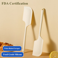 Nouvel ensemble de spatules en silicone résistant à la chaleur 2026 – Ustensiles de cuisine antiadhésifs, spatule de cuisson avec manche en losange