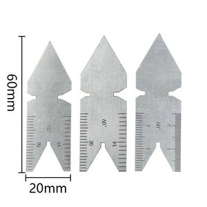 מד עובי משולב 32 צלעות, מד מרווח, 0.04-0.88 מ\\\"מ, מטרי ואימפריאלי, עם תפס פליז - Product Image 3
