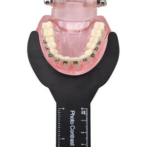 Foto dentale specchio intraorale ortodontico sfondo nero piastra di bordo Set kit di contrasto foto dentale - Product Image 4