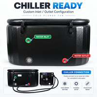 OHO Baignoire de Récupération Portable Personnalisée, Bassin de Plongeon Froid Connectable à un Refroidisseur Optionnel pour la Récupération Sportive