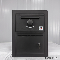 Boîte aux lettres personnalisée imperméable brevetée JDY avec application POST, construction en acier galvanisé, capacité de 100 L