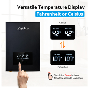 Chauffe-eau instantané 9000W à commande tactile, affichage numérique, protection contre la surchauffe pour la douche à domicile - Product Image 4