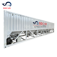 Silo horizontal mobile économique pour le stockage du ciment dans les centrales à béton