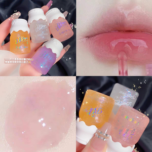 ลิปกลอส Gege Bear Bow Glow สีชัด ติดทนนาน ลิปบาล์มวีแกนเนื้อฉ่ำวาว ให้ความชุ่มชื้น พร้อมประกายคริสตัล สำหรับแต่งหน้า - Product Image 5