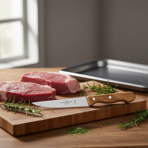 Cuchillo de carnicero Schwerkrone de 12 cm con mango de madera de olivo para deshuesar - Product Image 3