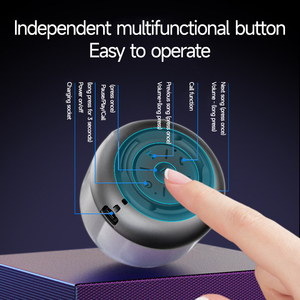 <span class=keywords><strong>K5</strong></span> Mini portátil para altavoz Bluetooth con iluminación LED RGB Audio de escritorio conveniente y batería de larga duración - Product Image 4