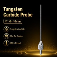 Sonde à pointe plate en carbure de tungstène SD1.0X40mm, filetage M2.5, pièce de rechange pour stylet de mesure d'indicateur de précision pour micromètre