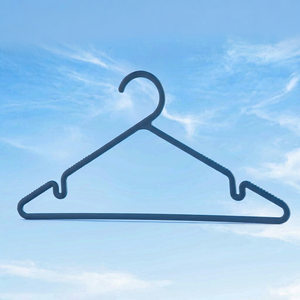 ANAX GRIPI Modern PP Plastic <b>Cloth</b> Garment Hanger Wrinkle Free Wardrobe Hanger with Side Notches Set of 6 - Product Image 1