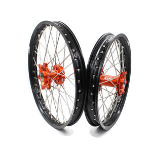 Juego de llantas de radios para motocicleta KKE Dirt Bike MX <span class=keywords><strong>Enduro</strong></span> Compatible con <span class=keywords><strong>KTM</strong></span> 250cc 350cc EXC MXC SXF CNC Machined Hub 2000-2024 - Product Image 1