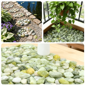 Piedras Decorativas de Jade Verde Natural Pulido BOYA de 3-5 cm, Ecológicas, de Primera Calidad, para Suculentas, Plantas de Interior y Jarrones - Product Image 5