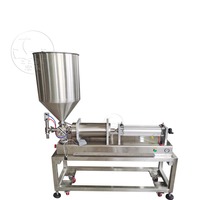 Machine de remplissage semi-automatique pour liquides et pâtes, idéale pour la crème, la sauce, le miel, le shampoing, la lotion, les produits alimentaires et cosmétiques.