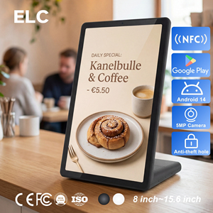 Señalización Digital de Sobremesa para Cafeterías, Reproductor Android 14 en Forma de L de 4+64 GB para Ofertas Diarias y WL1109TV Integrado L-Bas - Product Image 1