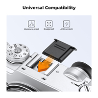 K&F Concept – Ensemble de sept capuchons pour objectif Sony E-mount, comprenant un capuchon de protection arrière pour objectif, un capuchon pour griffe porte-accessoire et un chiffon de nettoyage sous vide