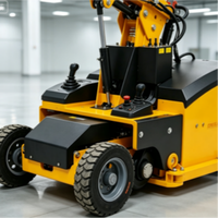 Robot de vitrage sur roues à batterie avec système de levage de verre par aspiration stable pour l'ingénierie des fenêtres
