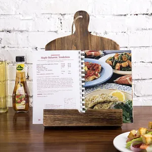 Recette <span class=keywords><strong>en</strong></span> <span class=keywords><strong>bois</strong></span> de Style campagnard support de <span class=keywords><strong>tablette</strong></span> iPad planche à découper marron moyen avec support artisanat <span class=keywords><strong>en</strong></span> <span class=keywords><strong>bois</strong></span> boîtes <span class=keywords><strong>en</strong></span> <span class=keywords><strong>bois</strong></span> signes muraux produit - Product Image 4