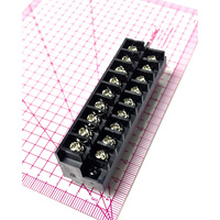 7.62mm Pitch Barrière Bornier 600V 40A Laiton Matériel Connecteur Vis Noir Couleur PCB Connecteur
