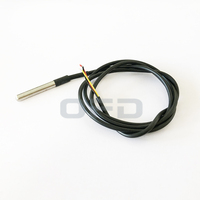 Capteur de température DS18B20 Sonde thermique numérique Capteur de température étanche DS18B20 avec résistance à la chaleur Câble thermique 1m