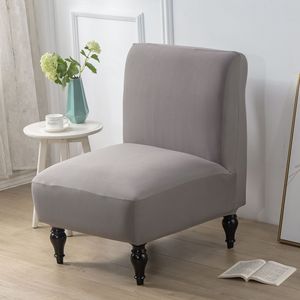 Cubierta elástica para taburete gordo de seda de leche cubierta para silla de sofá individual sin brazos cubierta protectora para silla de hotel - Product Image 4