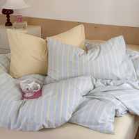 Taie d'oreiller de haute qualité, drap plat, housse de couette jacquard, 100% coton, ensemble de literie textile de maison de qualité supérieure