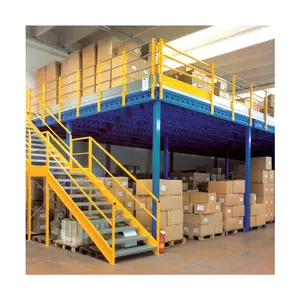 Anpassbare Industrie regale Metall Dachboden Regal Plattform Stahlplatte 3 Boden Mezzanine Racking für Lager Lagerung